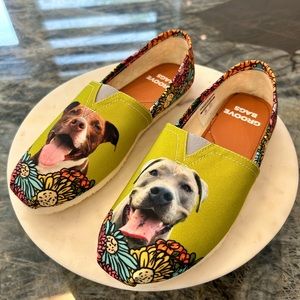 Cute women’s dog design espadrilles slippers
